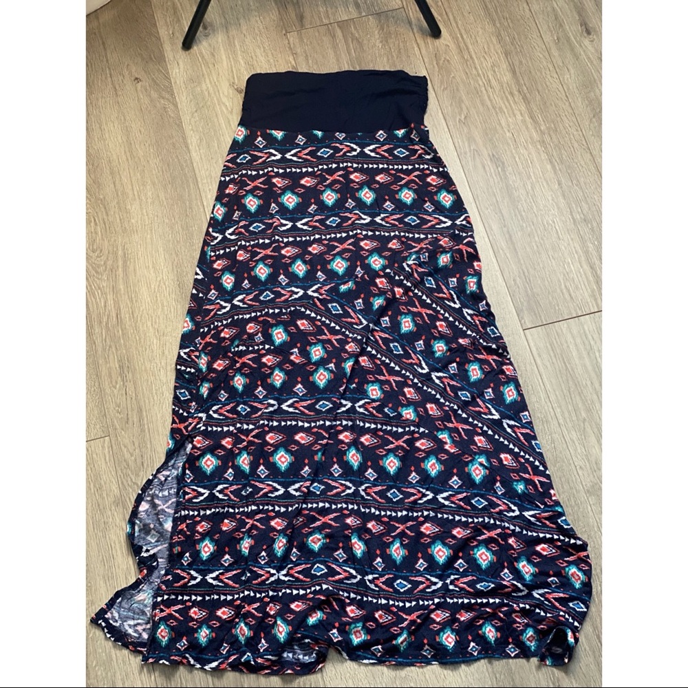 Printed Vanity Maxi Skirt
